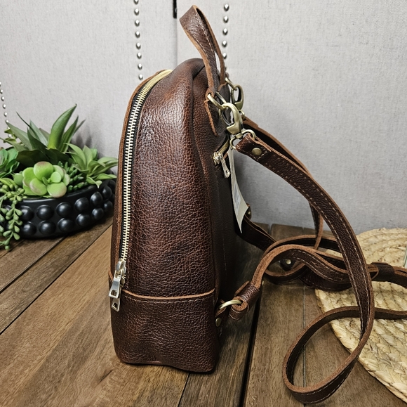 Portland Leather Goods Rue Convertible Backpack Coldbrew main image 5
